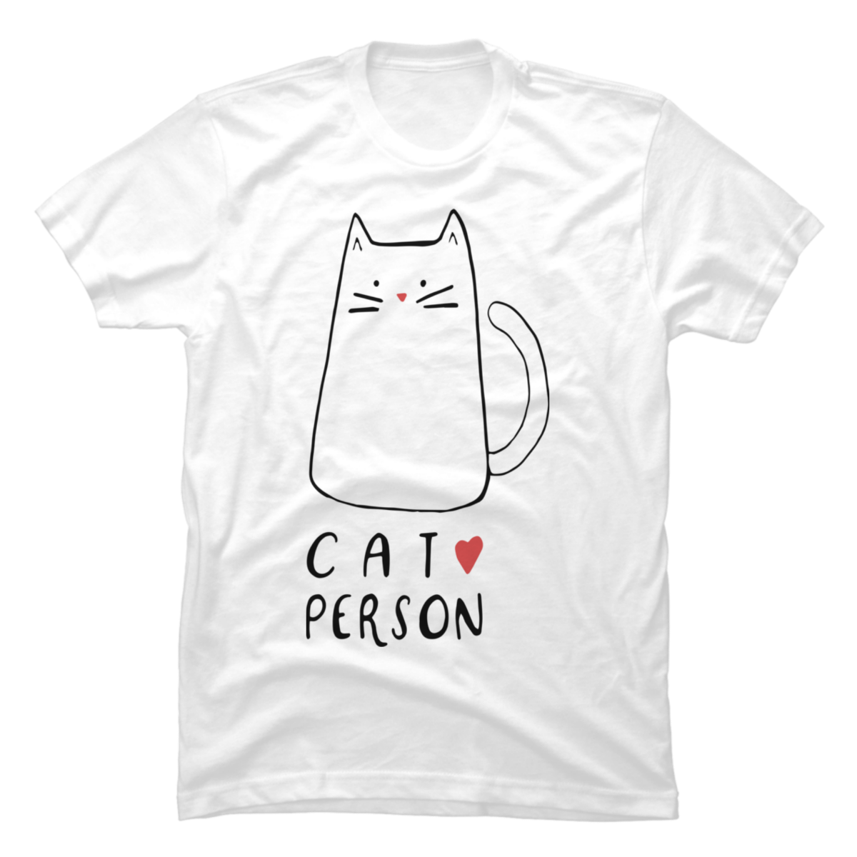 cat person t shirt